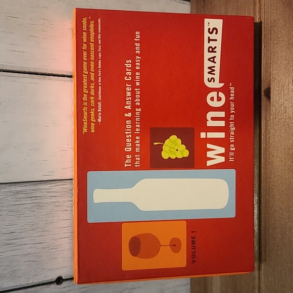 Wine Smarts Trivia card game Vol 1 for Adults NWT NIB - Picture 2 of 9